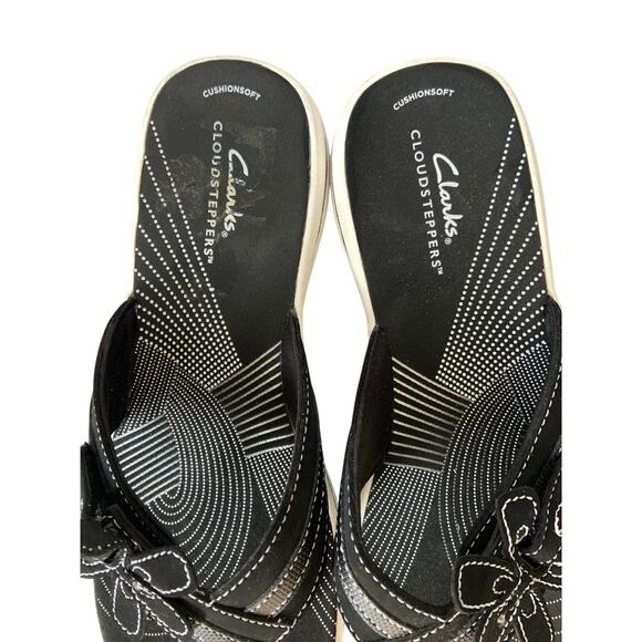 Clarks Cloudsteppers Breeze Opal Flower Flip Flops NWD Size 9 M - Picture 5 of 7